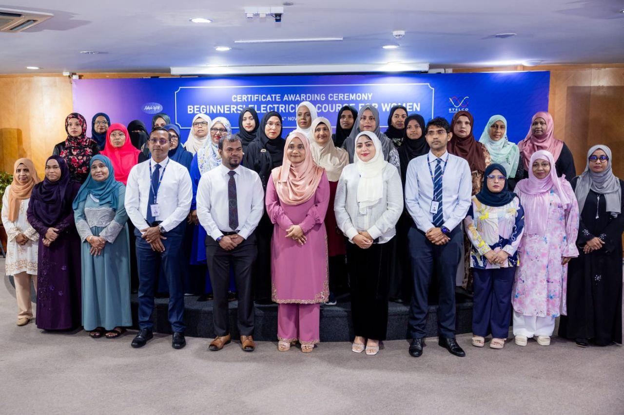 ެއަންހެނުންނަށް ހާއްސަކޮށް ސްޓެލްކޯއިން ކުރިއަށްގެންދިޔަ ކޯސް 116 މީހުން  ފުރިހަމަކޮށްފި 