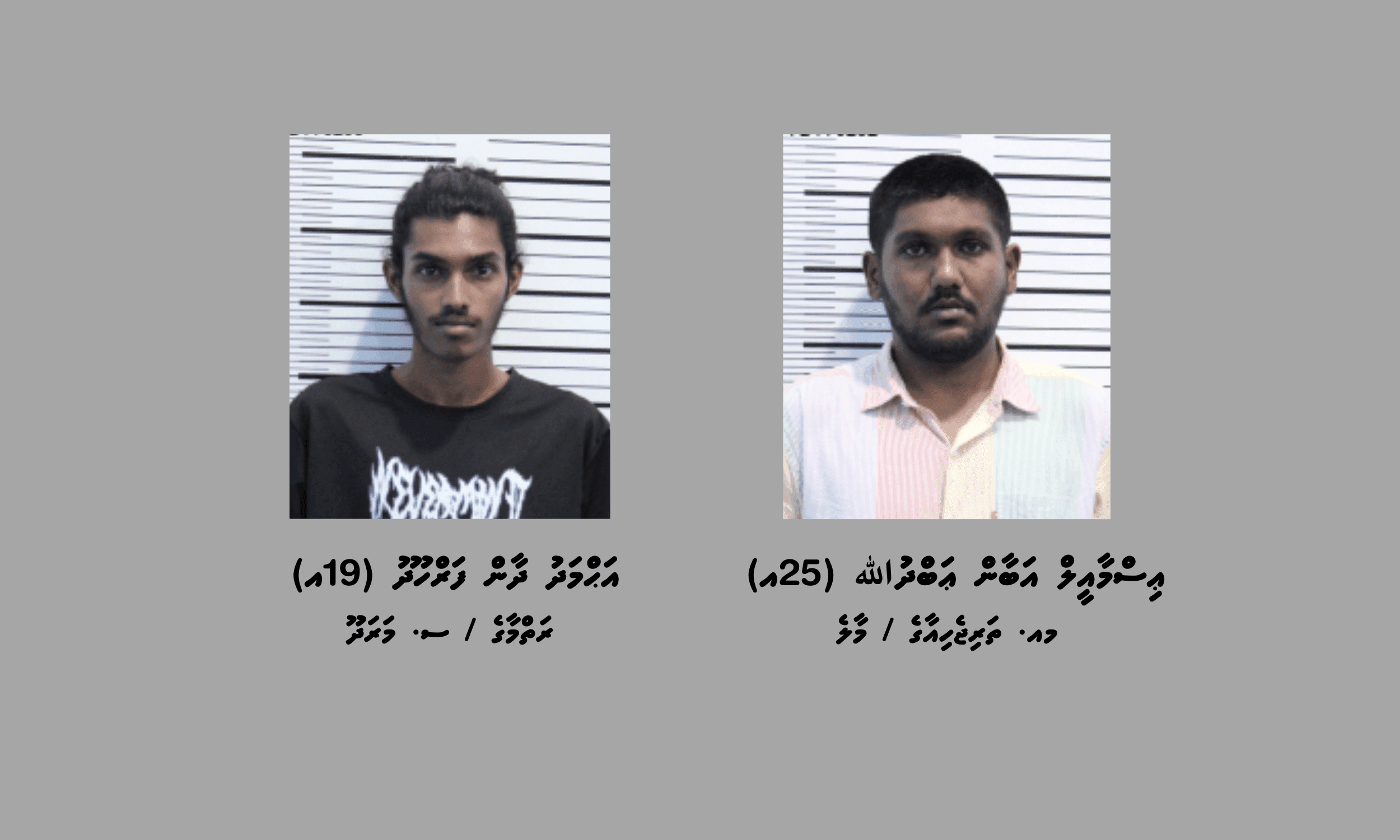 ކަނޑުމަގުން ރާއްޖެއަށް ޑްރަގު އެތެރެކުރި ދެ މީހަކު ހައްޔަރުކޮށްފި