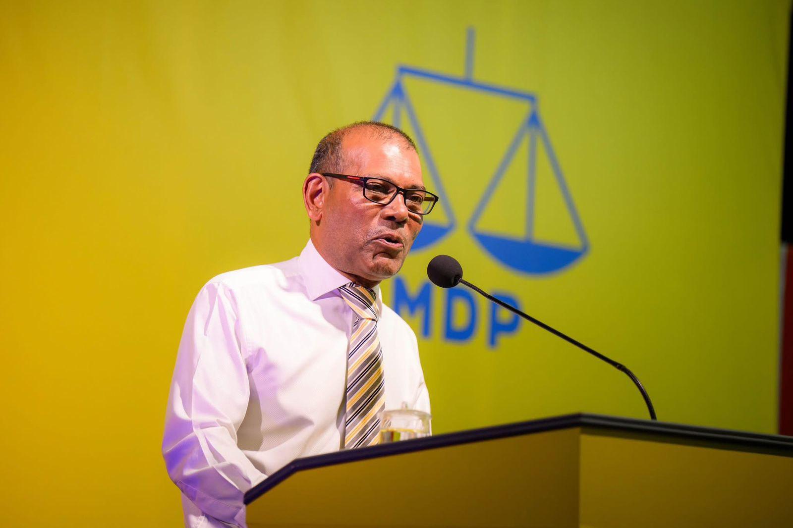 އެމްޑީޕީގެ ޗެއާޕާސަންކަމަށް ނަޝީދު ވާދަކުރައްވަނީ