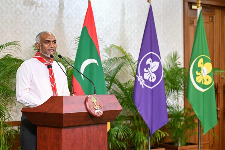 ރާއްޖޭގައި ސްކައުޓް ފެށުނުތާ 70 އަހަރު ފުރުމުން ރައީސް ތަހުނިޔާ ފޮނުއްވައިފި