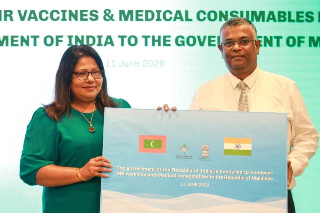 އިންޑިއާއިން ރާއްޖެއަށް 20،000 މީސްލްސް ވެކްސިން ޑޯޒް ހަދިޔާކޮށްފި