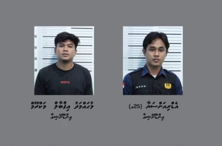 ހަތް ކިލޯގެ ޑްރަގް ރާއްޖެ އެތެރެކުރި ބޯޓުގެ އިސް ދެ މީހުން ދޫކޮށްލައިފި