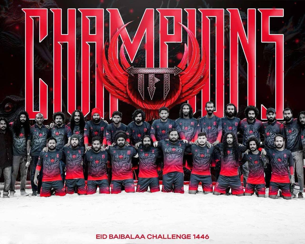 ބައިބަލާ ޗެމްޕިއަން ޓީއެފްޓީގެ ކާމިޔާބީ ފާހަގަކުރަން މާލޭގައި ހަވާ އަރުވަނީ