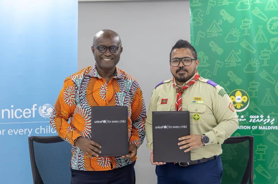 ޔުނިސެފާއި ރާއްޖޭގެ ސްކައުޓް އެސޯސިއޭޝަން ގުޅިގެން ޒުވާނުންގެ ހުނަރުތައް ތަރައްގީކުރަނީ